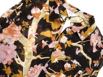 SAVANNAH MILLER bluzka damska koszula prosta przedłużana mgiełka NEW 46/48