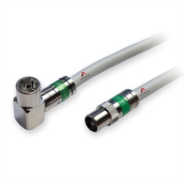 Gotowy Kabel Wtyk ANT i Gniazdo ANT Kątowe 4M