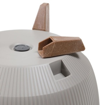 ЦВЕТОЧНЫЙ ГОРШОК НА НОЖКАХ ROMA JUMPER BOWL, диам. 24 СМ КОРИЧНЕВЫЙ ЭКО-МАТ Ламель