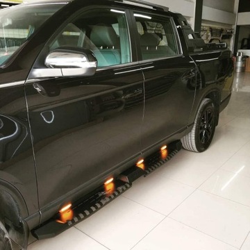 FORD RANGER 2012 > OCHRANNÝ RÁM BOČNÍ STUPNĚ BOK SUPER SILNÝ OCEL ČERNÉ