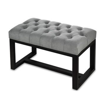 Ławka Industrialna Pikowana Przedpokój LOFT 80 cm