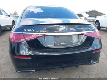 Mercedes 2022 Mercedes-Benz Klasa S 580 4Matic 2022 4.0l 4.0 Benzyna 496KM, zdjęcie 3