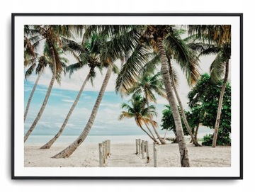 Plakat r A4 30x21 cm Plaża Woda Relaks Ocean Morze