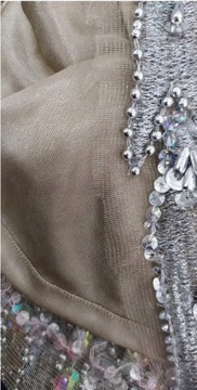 A STAR IS BORN БЕЖЕВОЕ МИНИ-ПЛАТЬЕ 40 Л 1AAA