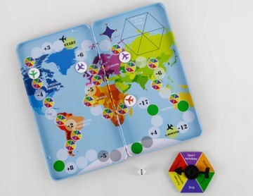 Магнитная ИГРА ФИОЛЕТОВАЯ КОРОВА Гонка вокруг света