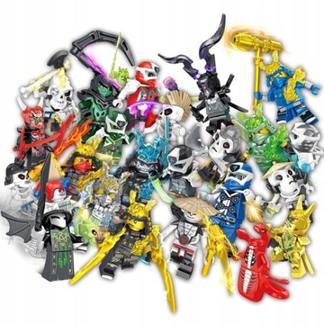 KLOCKI ZESTAW 24 FIGUREK GARMADON AKITA LLOYD HARUMI NINJA