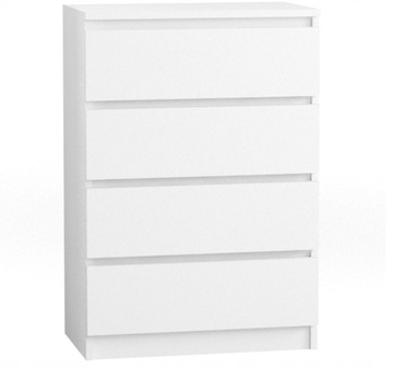 Komoda 80 cm 4 szuflady biała