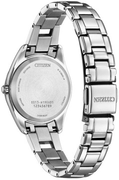 ELEGANCKI ZEGAREK DAMSKI CITIZEN EW2601-81Z SUPER TITANIUM SOLARNY DATA BOX