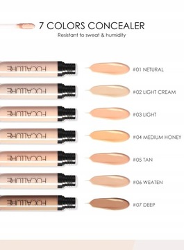 FOCALLURE 7 Colors Liquid Face Concealer Crea