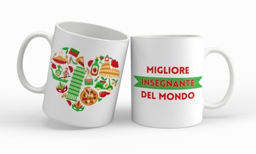 Kubek dla nauczyciela JĘZYKA WŁOSKIEGO Dzień nauczyciela ITALIANO