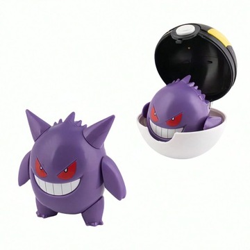 ZESTAW FIGURKI POKEMON POKEBALL ZABAWKA ZAMIENNY - GENGAR