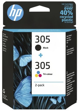 Tusz HP 305 Czarny 2ml + Kolorowy 2ml zestaw