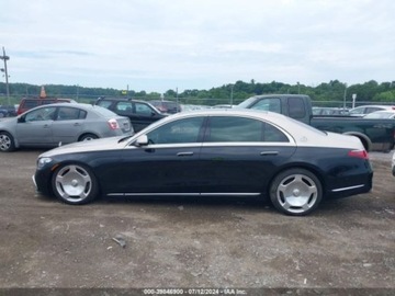 Mercedes 2021 Mercedes-Benz Klasa S 2021r., S 580 4MATIC, od ubezpieczalni 4.0 Benzyna, zdjęcie 3