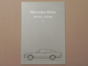 Prospekt - MERCEDES S-KLASSE W126 SEC COUPE C126 - 1981 r