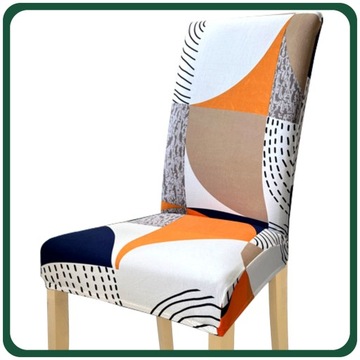 ГЕОМЕТРИЧЕСКИЙ ПОКРЫТИЕ НА СТУЛ, ГИБКИЙ, УНИВЕРСАЛЬНЫЕ УЗОРЫ