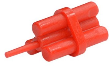 Lego 64728 dynamit ładunek wybuchowy czerwony