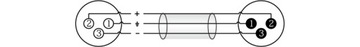 Кабель 10 м с разъемом XLR 3-контактный DMXX200L10