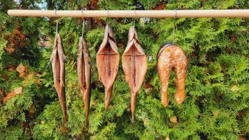 Крючок для копчения рыбы H-324-D с большой распоркой lux