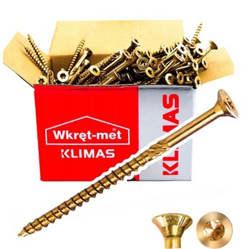 WKRĘTY CIESIELSKIE 6X160 TORX ŁEB STOŻKOWY 100szt