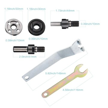 ADAPTER SZLIFIERKI ZESTAW KLUCZ NAKRĘTKI ADAPTERÓW ŁĄCZĄCYCH DO SZLIFIEREK