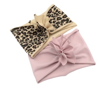 Opaska SZEROKA 2 szt turban motylek na lato 44-47