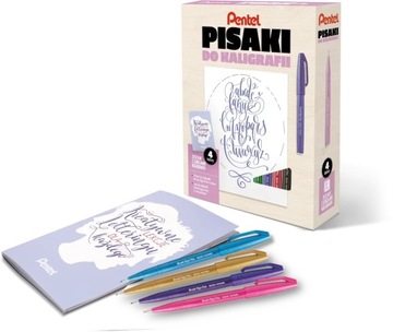 Nauka letteringu kaligrafii Pentel PSVY na prezent