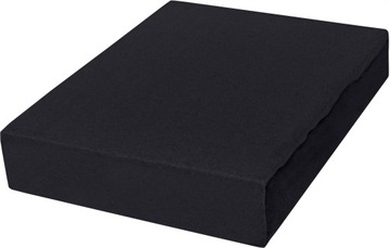 PRZEŚCIERADŁO JERSEY 90x200 Z GUMKĄ POLSKIE CZARNY