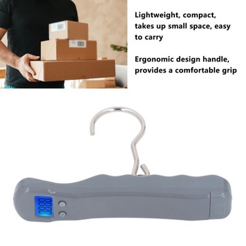 Весы для багажа 50 кг, 3 единицы, ЖК-дисплей с подсветкой, высокоточный цифровой ручной H