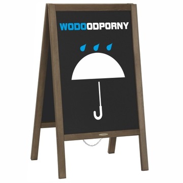 WODOODPORNY POTYKACZ DREWNIANY Z TABLICĄ KREDOWĄ