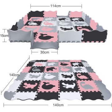 ТОЛСТЫЙ УЧЕБНЫЙ КОВрик, пазл XXL ПЕНА, РУЧКА