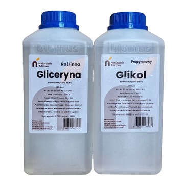 Zestaw Gliceryna Roślinna + Glikol Propylenowy 2L