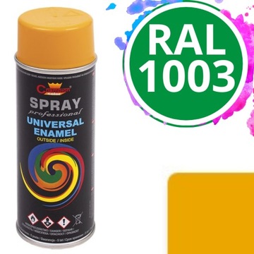 Farba uniwersalna Spray Champion 400 ml RAL 1003 Żółty Sygnałowy