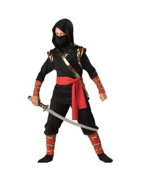 Strój Ninja Wojownik 158/164 + Miecz Ninja Czarny GRATIS!!MK111
