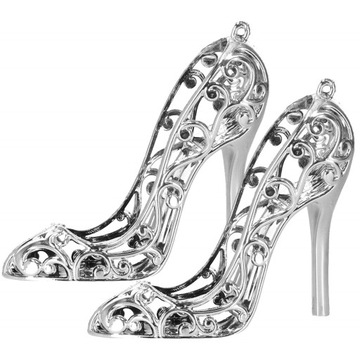 АЖУРНЫЕ ЕЛОЧНЫЕ КУЛОНЫ, СЕРЕБРЯНЫЕ ТУФЛИ, 2x