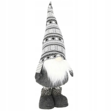 РОЖДЕСТВЕНСКИЙ гномик 90см СЕРЫЕ ТЕЛЕСКОПИЧЕСКИЕ НОЖКИ