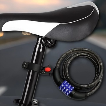 ВЕЛОСИПЕДНЫЙ ЗАМОК ДЛЯ ВЕЛОСИПЕДНОГО ЗАМКА КАБЕЛЬ БЕЗОПАСНОСТИ НАВЕСНОЙ ЗАМОК