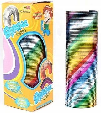 SPREŻYNA TĘCZOWA MAGICZNA MAGIC SPRINGS DUŻA 15CM