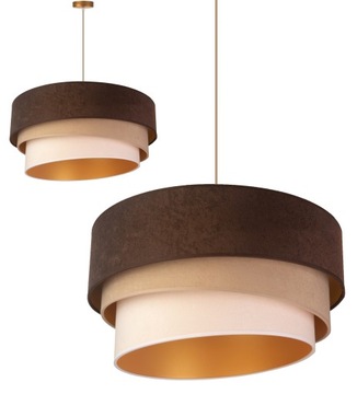 LAMPA WISZĄCA SUFITOWA ŻYRANDOL ABAŻUR NOWOCZESNA