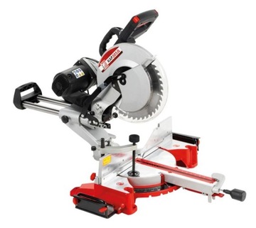 Торцовочная пила 305 мм с лазерной резкой. Рабочий стол.