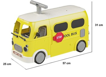 ШКОЛЬНЫЙ АВТОБУС 2 В 1 ДОМ-КУКЛА ШКОЛЬНЫЕ АКСЕССУАРЫ