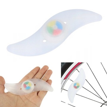 LAMPKA LED NA SZPRYCHY KOŁA ROWER NAKŁADKA V2