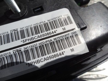 ULOŽENÍ AIRBAG SEDADLA CITROEN OE 9675701977