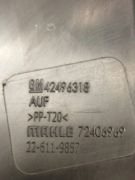 OPEL ASTRA K 1.6 CDTI POUZDRO FILTRU VZDUCHU 42496318