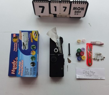 РУЧНАЯ МИНИ-ПОРТАТИВНАЯ ШВЕЙНАЯ МАШИНА + НАБОР ДЛЯ ШВЕЙНОЙ МАШИНЫ