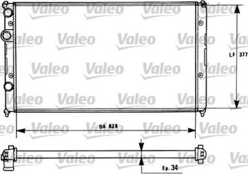 CHLADIČ VODY 731267 VALEO SEAT CORDOBA IBIZA I