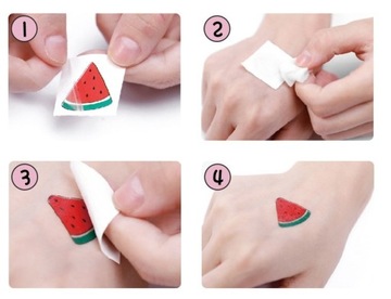 МОЮЩИЕСЯ ТАТУ СВЕТЯЩИЕСЯ В ТЕМНОТЕ НАКЛЕЙКИ «ЕДИНОРОГ», 5 ЛИСТОВ