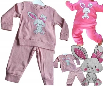 DRES 2 cz KOMPLET BLUZA SPODNIE 80 PRĄŻEK