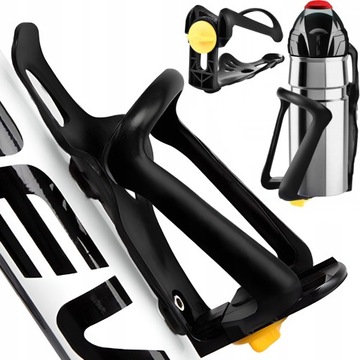 UCHWYT ROWEROWY NA BIDON BUTELKĘ KOSZYK REGULACJA REGULOWANY MOCNY UNIWERSA