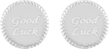 Kolczyki Wkręty Srebrne 925 Good Luck 10-12 mm