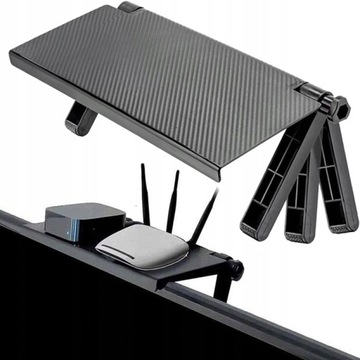 PÓŁKA NA MONITOR LAPTOP DEKODER TV UCHWYT KOMPUTER